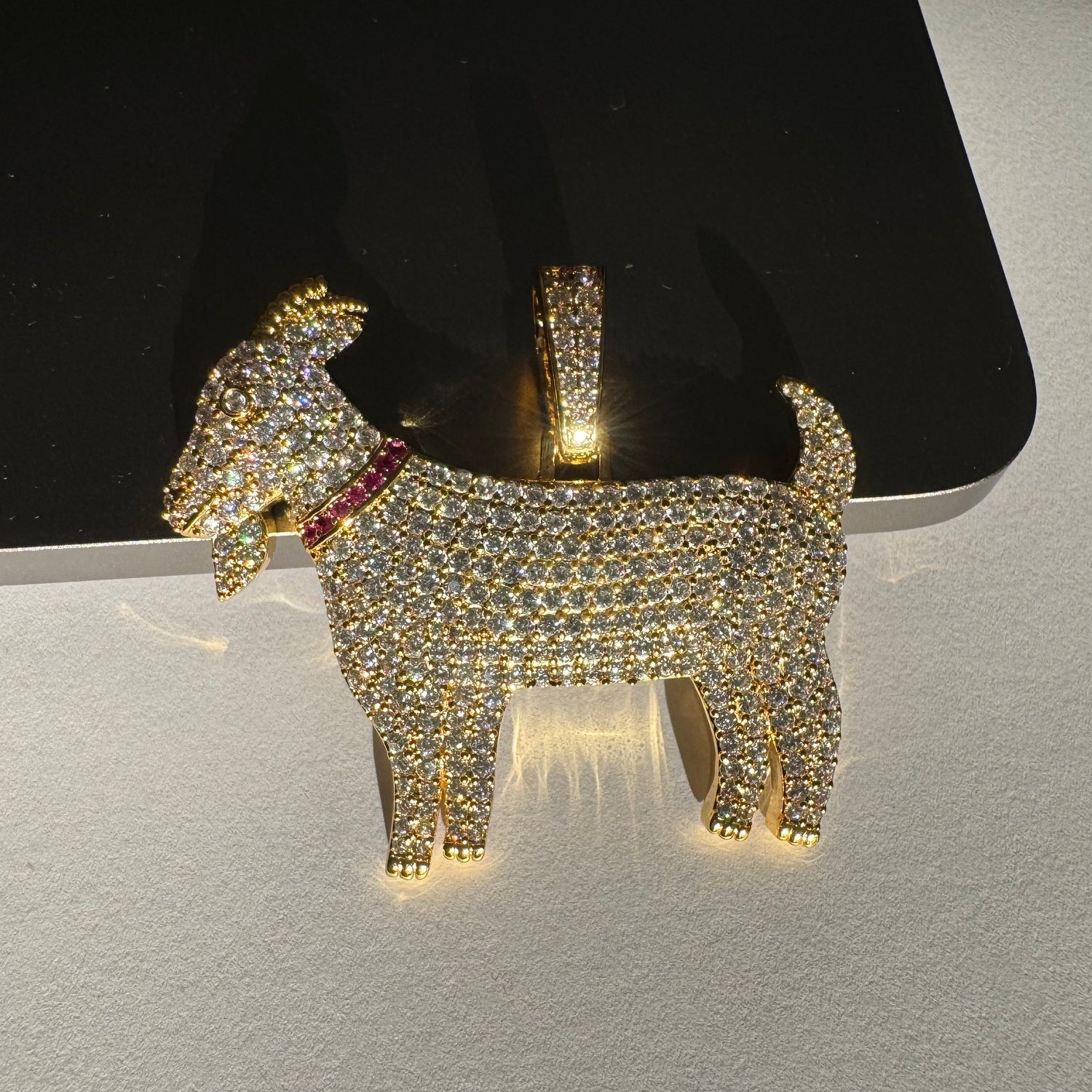 Iced Out GOAT Pendant – Hip Hop Jewelry- Miles Jewellery