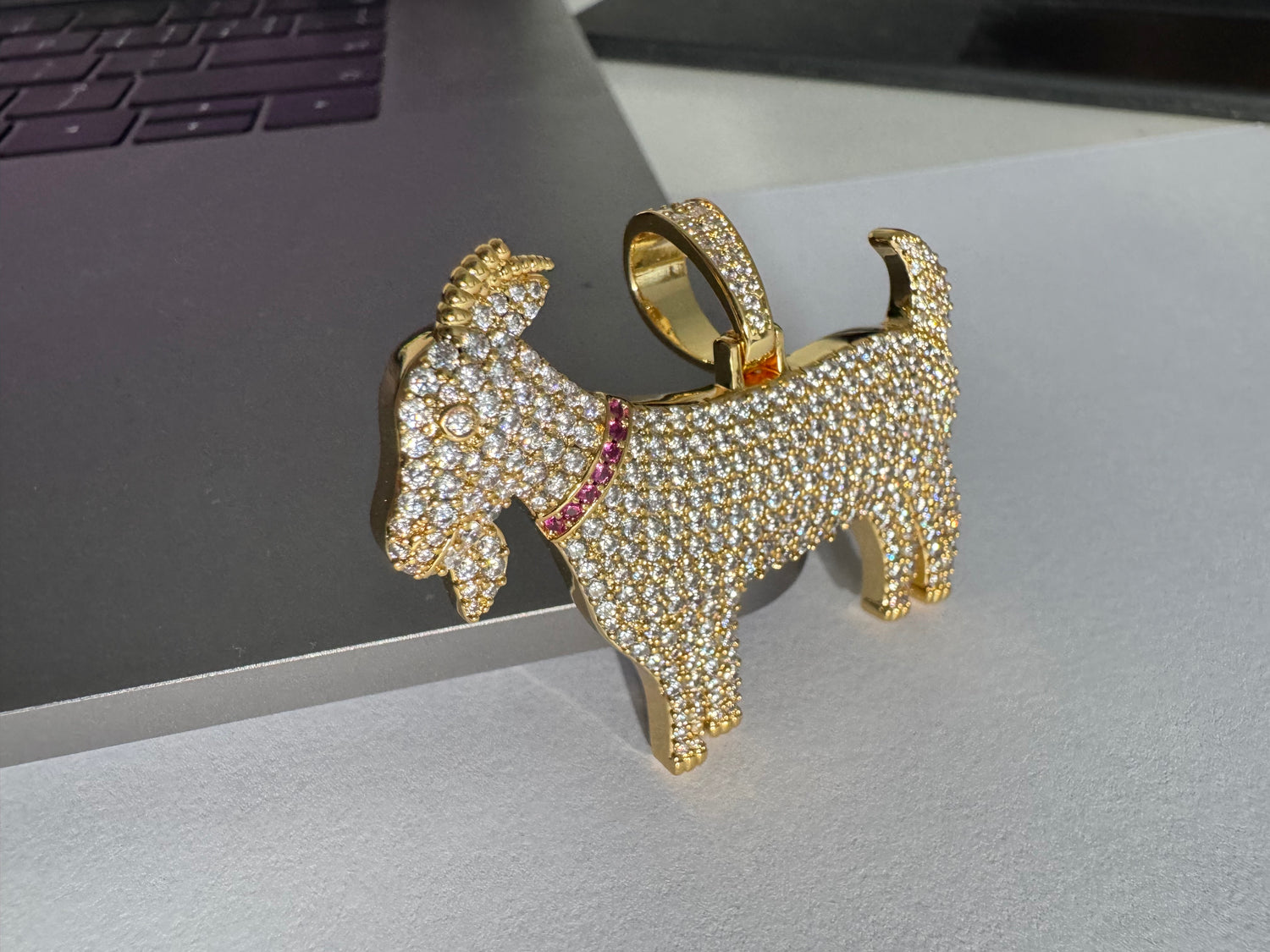 Iced Out GOAT Pendant – Hip Hop Jewelry- Miles Jewellery