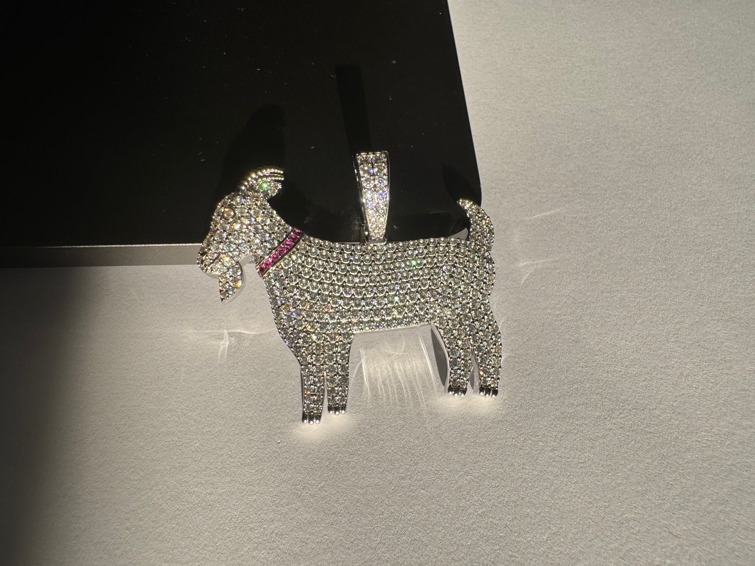 Iced Out GOAT Pendant – Hip Hop Jewelry- Miles Jewellery