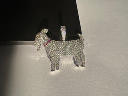 Iced Out GOAT Pendant – Hip Hop Jewelry- Miles Jewellery