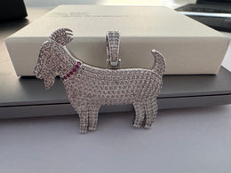 Iced Out GOAT Pendant – Hip Hop Jewelry- Miles Jewellery