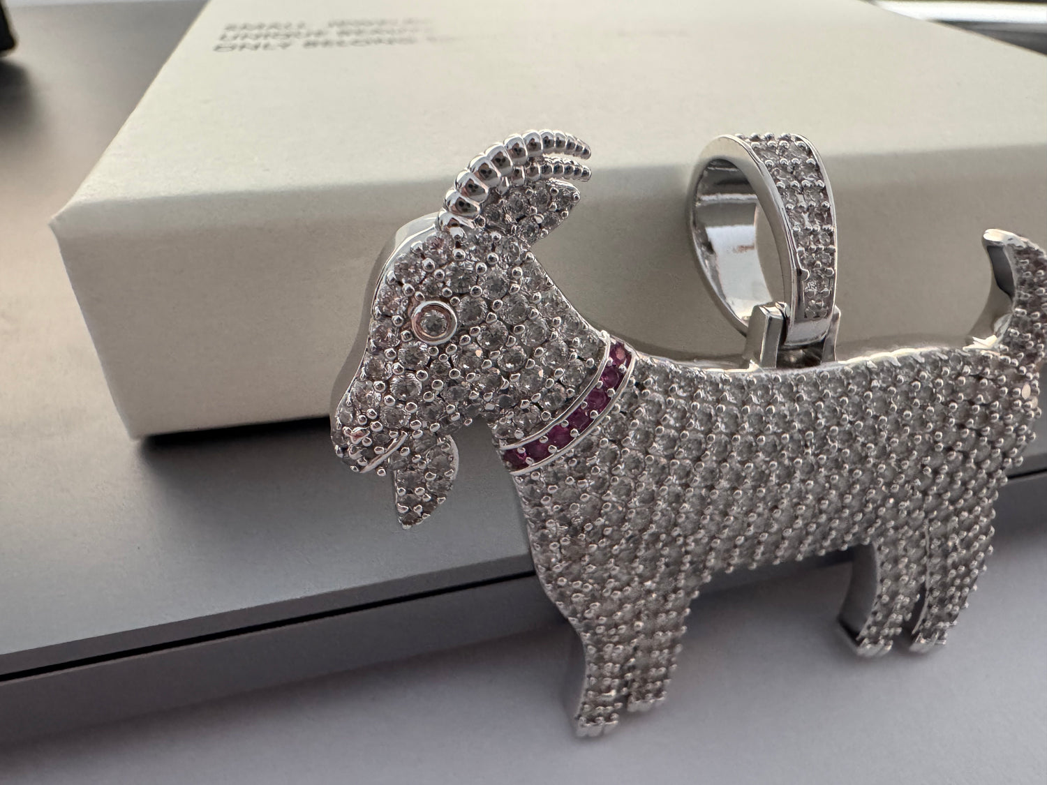 Iced Out GOAT Pendant – Hip Hop Jewelry- Miles Jewellery