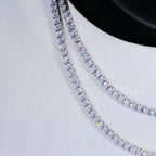 4mm Iced Tennis Chain Necklace- Miles Jewellery