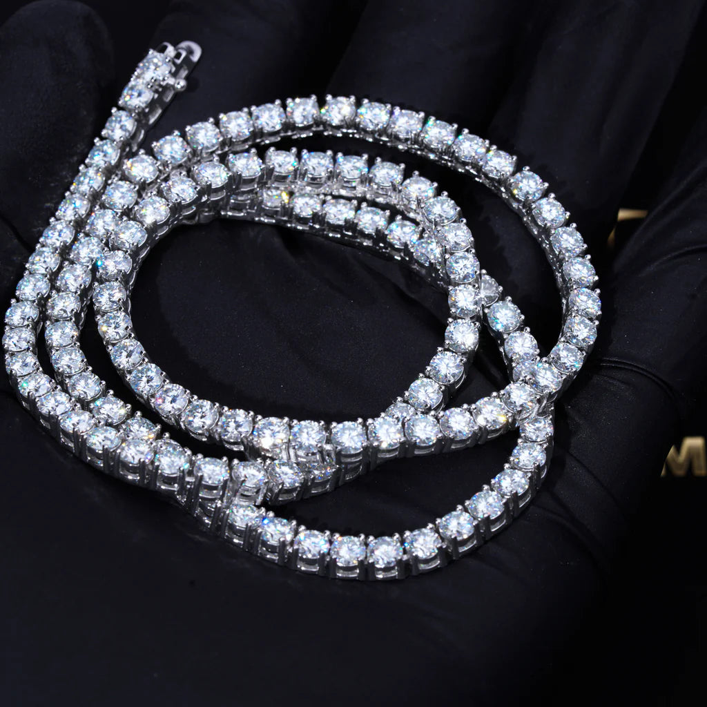 4mm Iced Tennis Chain Necklace- Miles Jewellery
