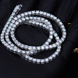 4mm Iced Tennis Chain Necklace- Miles Jewellery