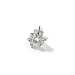 Dragon Claw Moissanite Stud Earrings – 925 Sterling Silver- Miles Jewellery