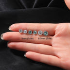 Dragon Claw Moissanite Stud Earrings – 925 Sterling Silver- Miles Jewellery