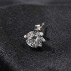 Dragon Claw Moissanite Stud Earrings – 925 Sterling Silver- Miles Jewellery