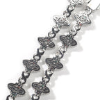 Iced Large Clover Chain – Colorful CZ Lucky Clover Necklace- Miles Jewellery