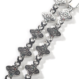 Iced Large Clover Chain – Colorful CZ Lucky Clover Necklace- Miles Jewellery