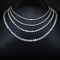 2-6mm Iced Tennis Chain Necklace- Miles Jewellery