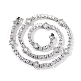 Four-Leaf Clover Lucky Tennis Chain- Miles Jewellery