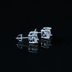Certified VVS1 D Moissanite Stud Earrings – 925 Sterling Silver Earrings- Miles Jewellery