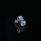 Certified VVS1 D Moissanite Stud Earrings – 925 Sterling Silver Earrings- Miles Jewellery