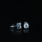 Certified VVS1 D Moissanite Stud Earrings – 925 Sterling Silver Earrings- Miles Jewellery
