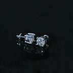 Certified VVS1 D Moissanite Stud Earrings – 925 Sterling Silver Earrings- Miles Jewellery