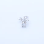 Certified VVS1 D Moissanite Stud Earrings – 925 Sterling Silver Earrings- Miles Jewellery