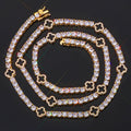 Four-Leaf Clover Lucky Tennis Chain- Miles Jewellery