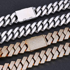26mm Iced Cuban Link Chain – 6 Row CZ Cuban Necklace- Miles Jewellery