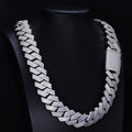 26mm Iced Cuban Link Chain – 6 Row CZ Cuban Necklace- Miles Jewellery