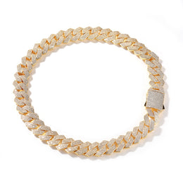 19mm Iced Cuban Link Chain – 4 Row CZ Cuban Necklace- Miles Jewellery