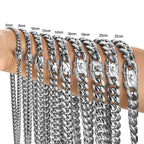6-22mm Miami Cuban Chain - Stainless Steel Necklace- Miles Jewellery