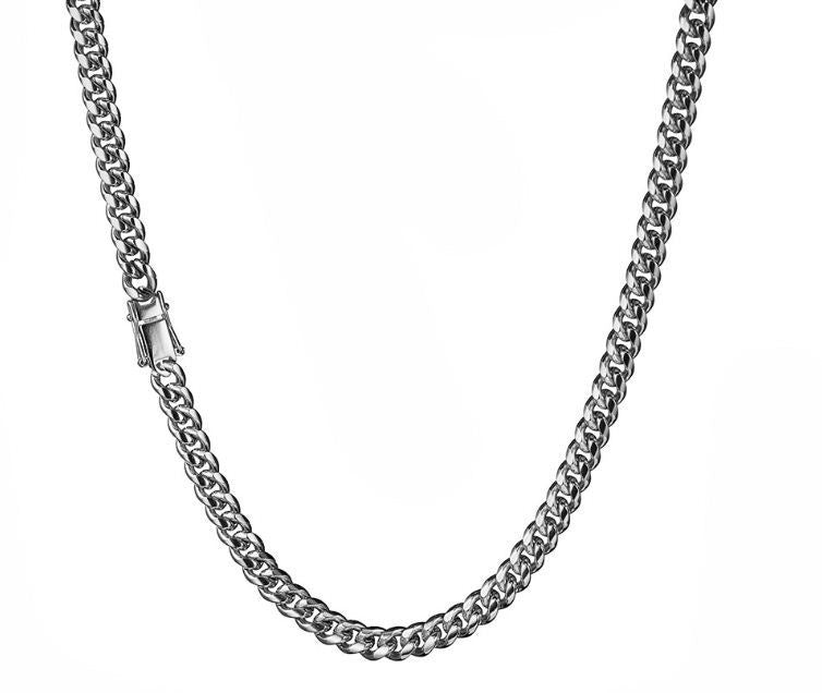 6-22mm Miami Cuban Chain - Stainless Steel Necklace- Miles Jewellery
