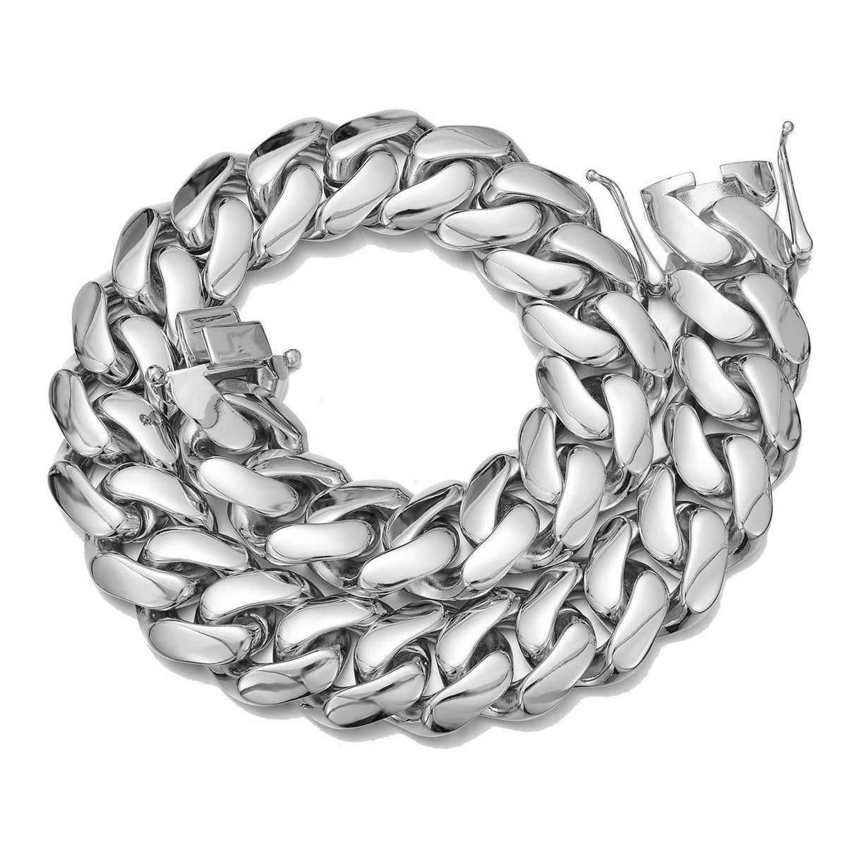 6-22mm Miami Cuban Chain - Stainless Steel Necklace- Miles Jewellery