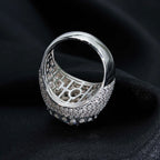 8mm Iced Moissanite Ring - Full Diamond Hip Hop Ring- Miles Jewellery
