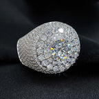 8mm Iced Moissanite Ring - Full Diamond Hip Hop Ring- Miles Jewellery