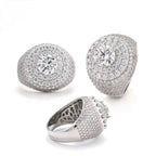 8mm Iced Moissanite Ring - Full Diamond Hip Hop Ring- Miles Jewellery