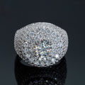 8mm Iced Moissanite Ring - Full Diamond Hip Hop Ring- Miles Jewellery