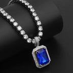 Gold Plated Micro-Inlay CZ Pendant- Miles Jewellery