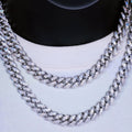 12mm Iced Miami Cuban Chain – Double Row CZ- Miles Jewellery