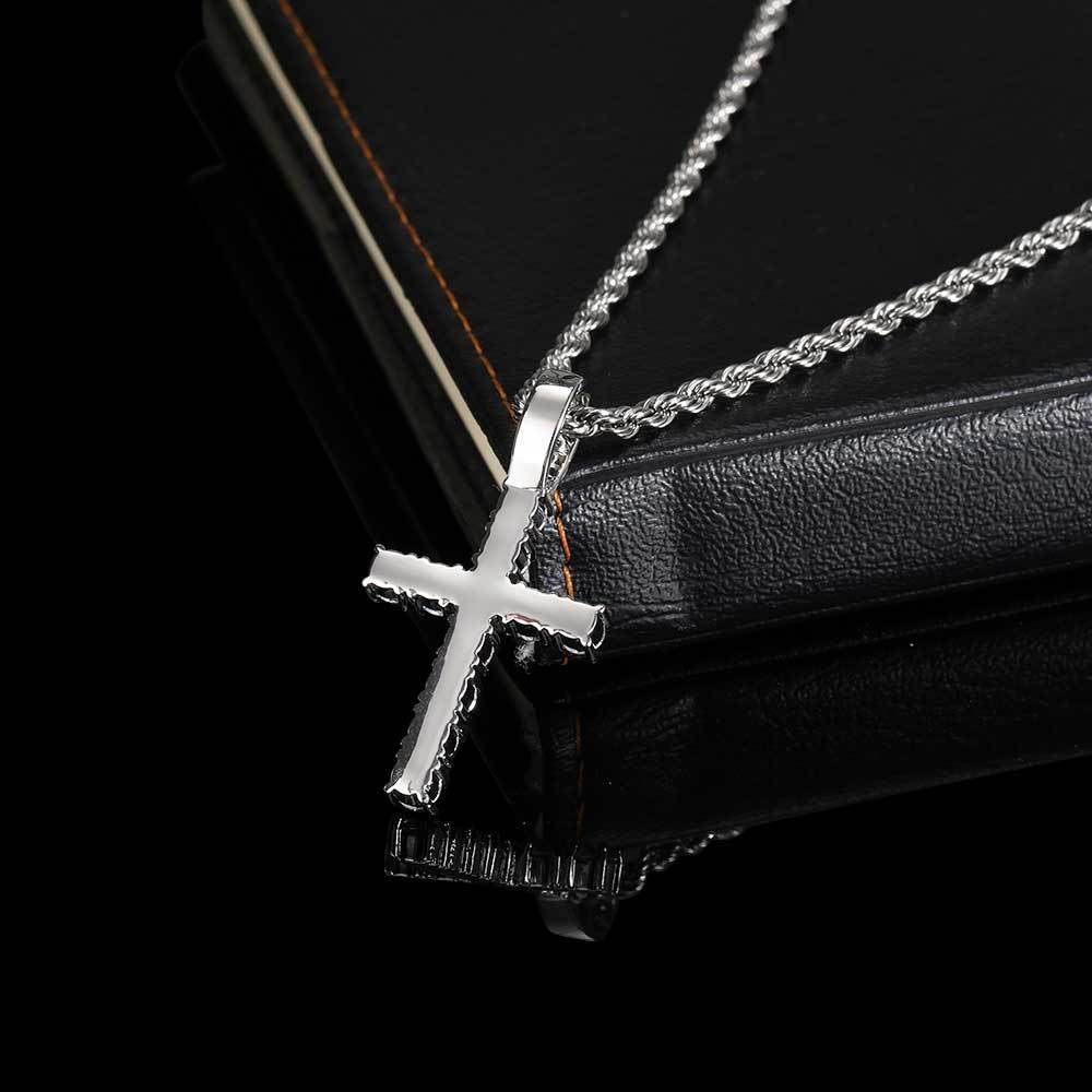 Iced Out Cross Pendant- Miles Jewellery