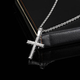 Iced Out Cross Pendant- Miles Jewellery