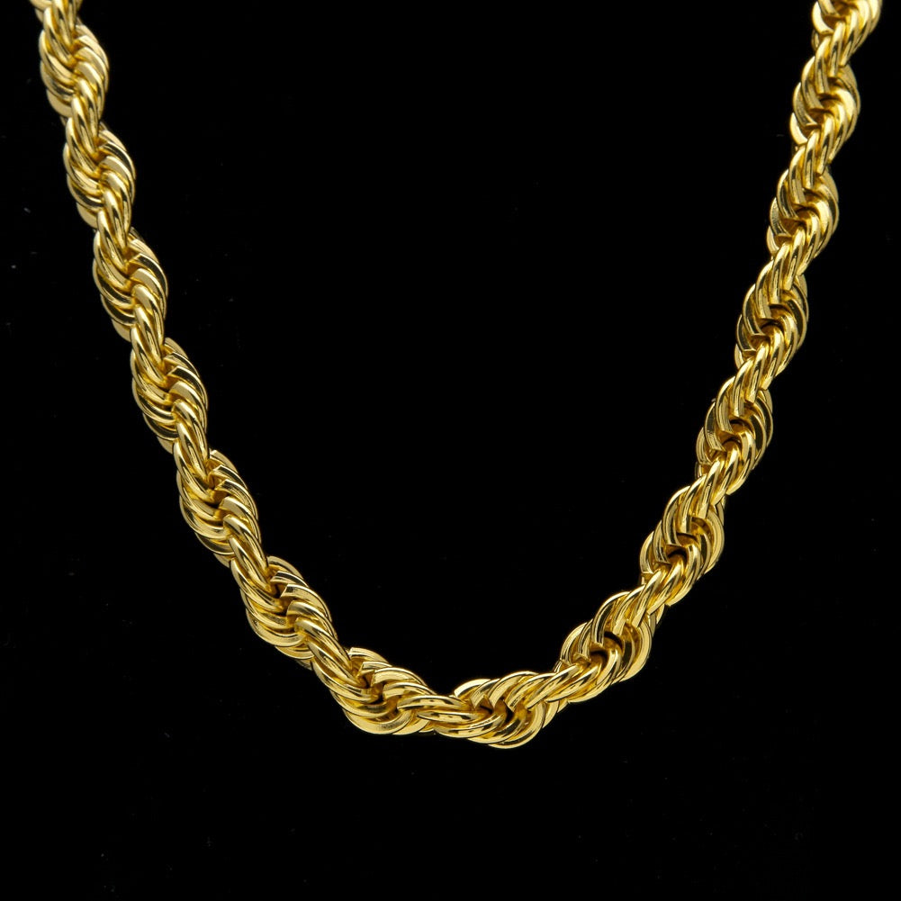 10mm Rope Chain - Stainless Steel Necklace- Miles Jewellery