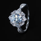 2 Carat Moissanite Engagement Ring- Miles Jewellery