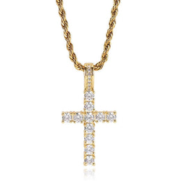 Iced Out Cross Pendant- Miles Jewellery