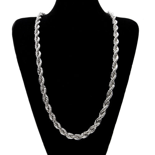 10mm Rope Chain - Stainless Steel Necklace- Miles Jewellery