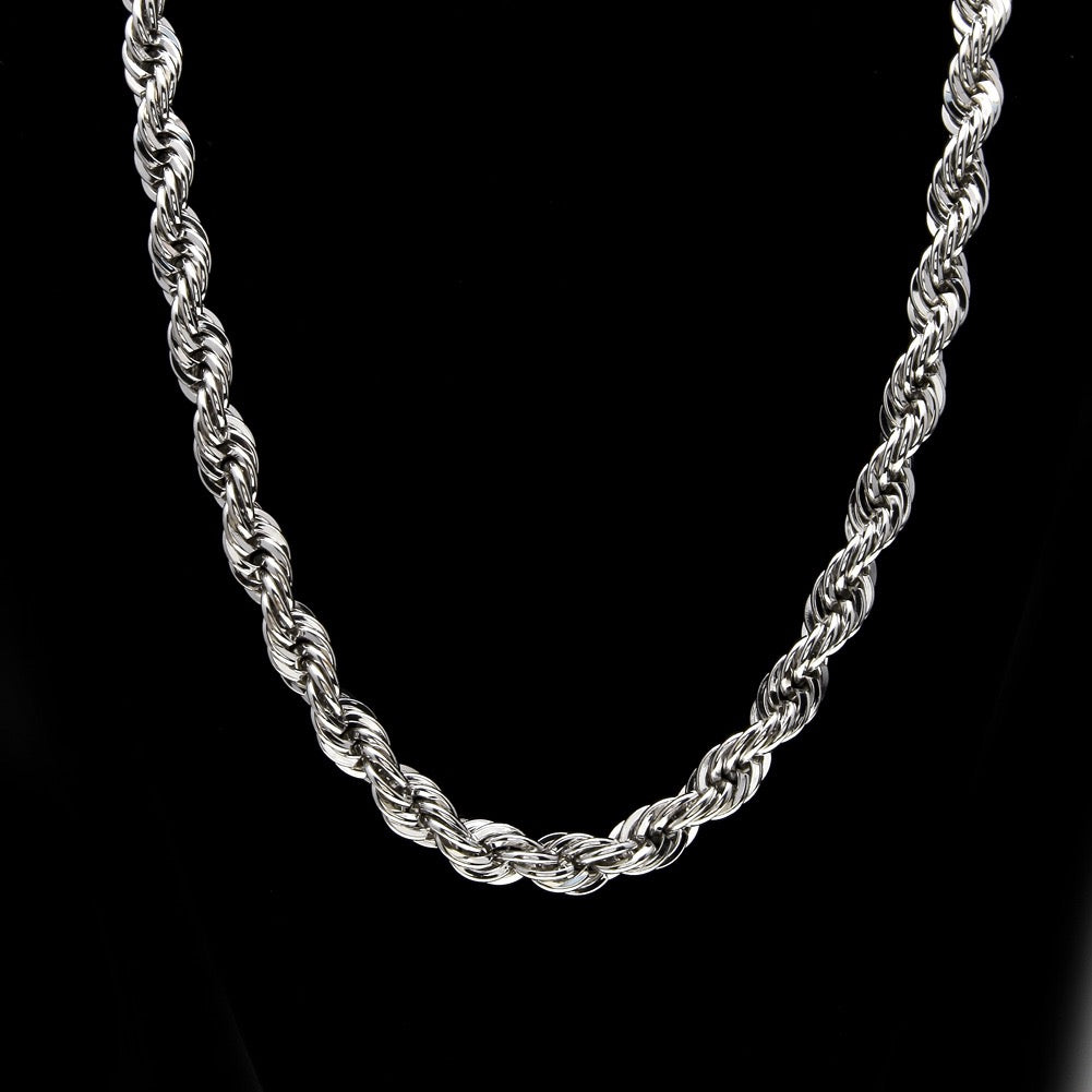 10mm Rope Chain - Stainless Steel Necklace- Miles Jewellery