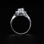 2 Carat Moissanite Engagement Ring- Miles Jewellery