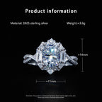 2 Carat Moissanite Engagement Ring- Miles Jewellery