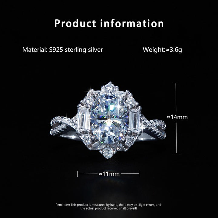 Ring face dimensions, weight and material chart