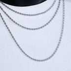 Twist Rope Chain Necklace- Miles Jewellery