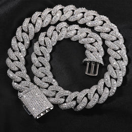 18mm Iced Box Clasp Cuban jewelry detail view 3