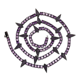 Iced Spike Tennis Chain- Miles Jewellery