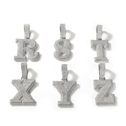 Iced Out Initial Number Pendant- Miles Jewellery