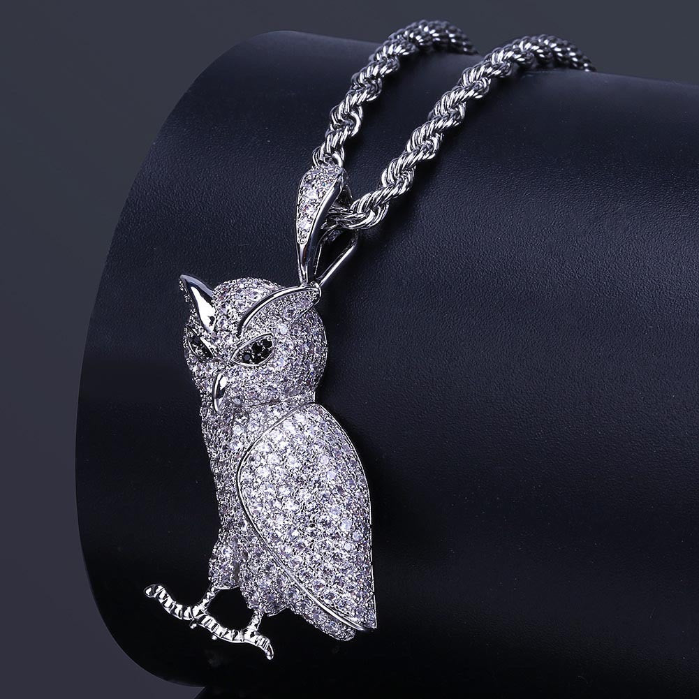Iced Owl Pendant product image 1