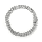 18mm Iced Box Clasp Cuban Chain Necklace